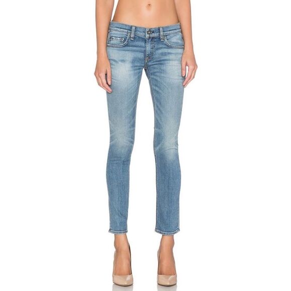 rag & bone Denim - Rag & Bone Mid-Rise Tomboy Boyfriend Jean - West Village Wash